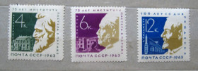 СРСР - СССР - ^/--/^ Институт ПАСТЕРА в ПАРИЖЕ = СССР - СРСР = 1963 р. = негаш. ^_^^^ Інститут ПАСТЕРА в ПАРИЖЕ = СРСР - СРСР = 1963 р. = негаш. - фото фото фото