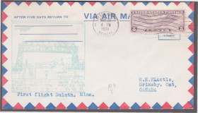 Америка Америка ^/--/^ США 1931 АВИАЦИЯ САМОЛЁТ ПЕРВЫЙ ПОЛЁТ ДУЛУТ-ГРИМСБИ ПОЧТА ПОЧТОВЫЙ ДОКУМЕНТ ЦЕЛЬНАЯ ВЕЩЬ Mi.321 C !!! ^_^^^ США 1931 АВІАЦІЯ САМОЛЕТ ПЕРШИЙ ПОЛІТ ВАШИНГТОН ПОШТАШНИЙ ДОКУМЕНТ ЦІЛЬНА ВІЩА Mi.321 C !!! - фото фото фото