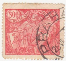 Чехословаччина Чехословакия ^/--/^ Чехословакия   1920 г № 188 гашеная ^_^^^ Чехословаччина 1920 р. No 188 гашена - фото фото фото