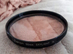 Світлофільтри Светофильтры ^/--/^ Фотофільтр CANON  55 /--/ мм SKYLIGHT 1 /--/ x ^_^^^ Фотофильтр CANON 55 /--/ мм SKYLIGHT 1 /--/ x - фото фото фото