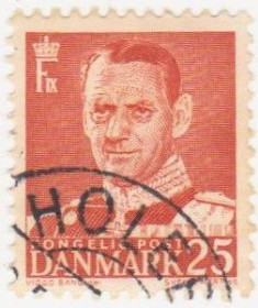 Балтійські країни Балтийские страны ^/--/^ Дания   1950 г. №  322 гашеная ^_^^^ Данія 1950 р. No 322 гашена - фото фото фото