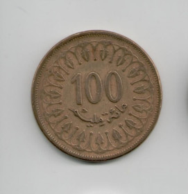Туніс Тунис ^/--/^ Африка. Монета Тунис 100 миллимов 1997 года, миллим ^_^^^ Африка. Монета Туніс 100 міліметрів 1997 року, миллим - фото фото фото