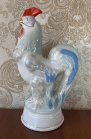 Статуетки, Скульптури, Фігурки, Фарфор Статуэтки, Скульптуры, Фигурки, Фарфор ^/--/^ Штоф &amp;quot;Петух&amp;quot; 26,5 см Полонное ^_^^^ Штоф &amp;quot;Петух &amp;quot; 26,5 см Полонне - фото фото фото