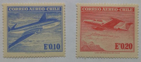 Південна Америка Южная Америка ^/--/^ Чили 1962-1967 Авиапочта, самолеты, MNH ^_^^^ Чилі 1962-1967 Авіапошта, літаки, MNH - фото фото фото