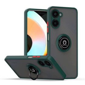Чохли, бампера Чехлы, бампера ^/--/^ Чохол Fiji Colorframe для Realme 10 Pro 5 /--/ G матовий бампер з кільцем підставкою Green ^_^^^ Чехол Fiji Colorframe для Realme 10 Pro 5 /--/ G матовый бампер с кольцом подставкой Green - фото фото фото