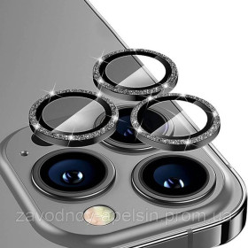 Плівки для екранів Пленки для экранов ^/--/^ Защитное стекло на камеру iPhone 15 Pro Max стразы (с камнями) ^_^^^ Захисне скло на камеру iPhone 15 Pro Max стрази (з каменями) - фото фото фото