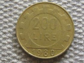 Італія і Ватикан Италия и Ватикан ^/--/^ Италия 200 лир 1980 года #3282 ^_^^^ Італія 200 лір 1980 року #3282 - фото фото фото