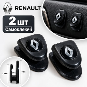 Інше Другое ^/--/^ 2 /--/ шт. Гачки для Салону Автомобіля Renault Самоклеючі Чорні 2 штуки   (20294) ^_^^^ 2 /--/ шт. Гачки для Салона Автомобиля Renault Самоклеющие Черные 2 штуки (20294) - фото фото фото