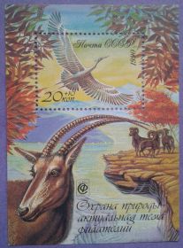СРСР - СССР - ^/--/^ СССР 1990 фауна птицы СК блок 218 MNH ^_^^^ СРСР 1990 фауна птаха СК блок 218 MNH - фото фото фото