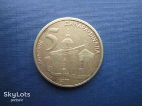 Сербія Сербия ^/--/^ Монета 5 динаров Сербия 2006 ^_^^^ Монета 5 динарів Сербія 2006 - фото фото фото