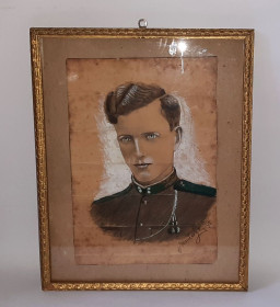 Картини, Гравюри, Живопис та Графіка Картины, Гравюры, Живопись и Графика ^/--/^ Старинный портрет австро-венгерского офицера, нач. 20-го в. ^_^^^ Старовинний портрет австро-угорського офіцера, поч. 20-го ст. - фото фото фото