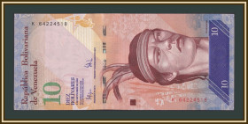 Венесуела Венесуэла ^/--/^ Венесуэла 10 боливаров 2009 Р-90  (90 /--/ b) UNC ^_^^^ Венесуела 10 боліварів 2009 Р-90 (90 /--/ b) UNC - фото фото фото