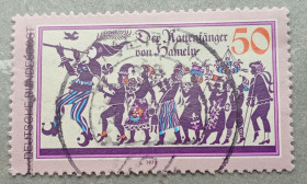 НДР, ФРН ГДР, ФРГ ^/--/^ Германия 1978 г -  Гамельнский крысолов  (Der Rattenfänger von Hameln), гаш ^_^^^ Німеччина 1978 — Гамельнський щурів (Der Rattenfänger von Hameln), гаш - фото фото фото