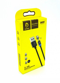 Кабелі Кабели ^/--/^ Магнитный дата кабель Metal Magnetic 360 DENMEN D /--/ 09 /--/ V Micro USB Черный ^_^^^ Magnetic 360 DENMEN D /--/ 09 /--/ V Micro USB Чорний - фото фото фото