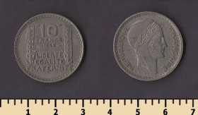 Франція Франция ^/--/^ Франция 10 франков 1948 ^_^^^ Франція 10 франків 1948 - фото фото фото