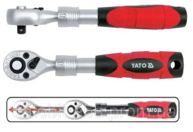Викрутки Отвертки ^/--/^ Тріскачка вороток телескоп 150-200 мм 1/4&amp;quot; трещітка YATO YT-0297 ^_^^^ Трещетка вороток телескоп 150-200 мм 1/4&amp;quot; трещитка YATO YT-0297 - фото фото фото