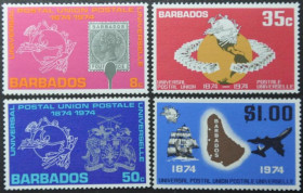 Інше Другое ^/--/^ Барбадос Марка на марке Флот Авиация ВПС 1974 ^_^^^ Барбадос Марка на марці Флот Авіація ВПС 1974 - фото фото фото