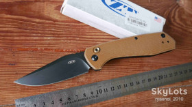 Ножі, мультітули Ножи, мультитулы ^/--/^ ZT 0512, Micarta-aluminum, 8 /--/ Cr /--/ 13 /--/ MoV Black, Automatic, Replica, Outdoor, Tactical, EDC, Button Lock - фото фото фото