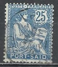 Франція Франция ^/--/^ Порт Саид франц. 1903 аллегория  1 /--/ м.гаш. ^_^^^ Порт Саїд франц. 1903 алегорія 1 /--/ м.гаш. - фото фото фото