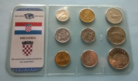 Хорватія Хорватия ^/--/^ Набор монет ХОРВАТИЯ блистер запайка набір ХОРВАТІЯ пластик из серии DAS GELD DER WELT ^_^^^ Набор монет ХОРВАТИЯ блистер запайка набор ХОРВАТИЯ пластик из серии DAS GELD DER WELT - фото фото фото
