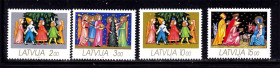 Балтійські країни Балтийские страны ^/--/^ Латвия  1992 г MNH - Рождество ^_^^^ Латвія 1992 MNH - Різдво - фото фото фото