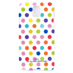 Чохли, сумки Чехлы, сумки ^/--/^ Чехол ARU для Samsung Galaxy Note 3 Cutie Dots White Rainbow ^_^^^ ARU для Samsung Galaxy Note 3 Cutie Dots White Rainbow - фото фото фото