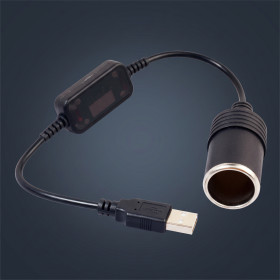Прикурювачі Прикуриватели ^/--/^ Адаптер-перехідник з USB на прикурювач, перетворювач 5 В → 12 В для автоприладів ^_^^^ Адаптер-переходчик с USB на прикуритель, преобразователь 5 В → 12 В для автоприборов - фото фото фото