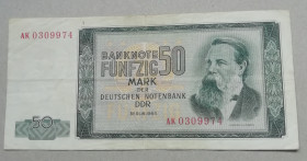 Німеччина Германия ^/--/^ Німеччина НДР / Германия ГДР 50 марок 1964 ^_^^^ Германия ГДР 50 марок 1964 - фото фото фото