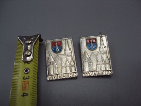 Інше Другое ^/--/^ Знак Tallinn Прибалтика Таллин герб ключ архитектура Эстония лот 2 шт №16984 ^_^^^ Знак Tallinn Прибалтика Таллінн герб ключ архітектура Естонія лот 2 шт No 16984 - фото фото фото