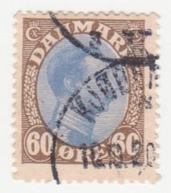Скандинавія Скандинавия ^/--/^ Дания 1918 г..№ 109 гашеная ^_^^^ Данія 1918 р. No 109 гашена - фото фото фото