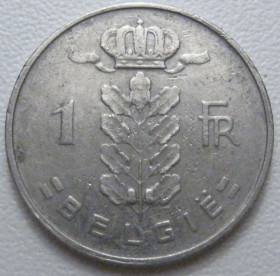 Бельгія Бельгия ^/--/^ Бельгія 1 франк 1958 року Belgie 42564 ^_^^^ Бельгия 1 франк 1958 года Belgie 42564 - фото фото фото