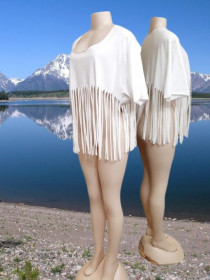 Футболки Футболки ^/--/^ 3 /--/ XL-7 /--/ XL Белоснежная батал футболка с бахромой, женский пляжный топ из хлопка в 1 экземпляре ^_^^^ 3 /--/ XL-7 /--/ XL Білосніжна батал футболка з бахромою, жіночий пляжний топ з бавовни в 1 примірнику - фото фото фото