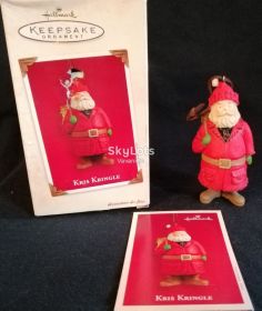 Статуетки, Скульптури, Фігурки, Фарфор Статуэтки, Скульптуры, Фигурки, Фарфор ^/--/^ Елочная игрушка, фигурка - Hallmark Keepsake Ornament - Kris Kringle 2003 год - Santa Claus ^_^^^ Іграшка, фігурка - Hallmark Keepsake Ornament - Kris Kringle 2003 рік - Santa Claus - фото фото фото