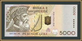 Балтійські країни Балтийские страны ^/--/^ Албания 5000 лек 1996 P-66 UNC ^_^^^ Албанія 5000 лек 1996 P-66 UNC - фото фото фото