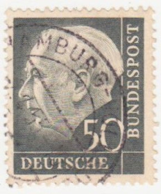НДР, ФРН ГДР, ФРГ ^/--/^ ФРГ 1954 г. № 79 гашеная ^_^^^ ФРН 1954 р. No 79 гашена - фото фото фото