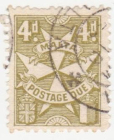 Мальта Мальта ^/--/^ Мальта  1925 г..№ 17 гашеная ^_^^^ Мальта 1925 р. No 17 гашена - фото фото фото