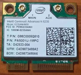 Wi-Fi адаптери Wi-Fi адаптеры ^/--/^ WIFI  (2,4 + 5 /--/ Ghz) + Bluetooth Модуль Intel Centrino Advanced N 6235 ^_^^^ WIFI (2,4 + 5 /--/ Ghz) + Bluetooth Модуль Intel Centrino Advanced N 6235 - фото фото фото