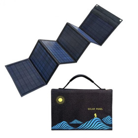 Похідний інвентар Походный инвентарь ^/--/^ Складна сонячна панель Solar Panel Charger 30 /--/ W  (4 панелі) Чорна ^_^^^ Сложная солнечная панель Solar Panel Charger 30 /--/ W (4 панели) Черная - фото фото фото