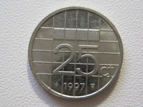 Нідерланди Нидерланды ^/--/^ Нидерланды 25 центов 1997 года #35178 ^_^^^ Нідерланди 25 центів 1997 року #35178 - фото фото фото