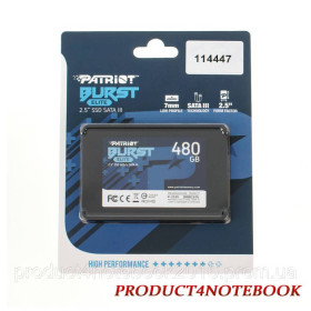 Твердотільні SSD-накопичувачі Твердотельные SSD-накопители ^/--/^ Жесткий диск 2.5&amp;quot; SSD  480 /--/ Gb Patriot Burst Elite Series, PBE /--/ 480 /--/ GS /--/ 25 /--/ SSDR, 3 /--/ D QLC, SATA-III 6 /--/ Gb/s ^_^^^ Жорсткий диск 2.5&amp;quot; SSD 480 /--/ Gb Patriot Burst Elite Series, PBE /--/ 480 /--/ GS /--/ 25 /--/ SSDR, 3 /--/ D QLC, SATA-III 6 /--/ Gb/s - фото фото фото