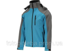 Спецодяг Спецодежда ^/--/^ Куртка робоча SOFTSHELL з прикріпн капюшоном YATO розм S, синьо-сіра, 3 кишені, 96 поліес і 4 спан ^_^^^ Куртка рабочая SOFTSHELL с прикрепление капюшоном YATO разм S, сине-серая, 3 кармана, 96 полиэс и 4 спан - фото фото фото