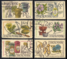 Чехословаччина Чехословакия ^/--/^ Чехословаччина 1971 - Конгрес історії фармації  (Г) повна серія ^_^^^ Чехословакия 1971 — Конгресс истории фармации (Г) полная серия - фото фото фото