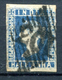 Великобританія Великобритания ^/--/^ БРИТ. КОЛН. 1854 г. КОРОЛЕВА ВИКТОРИЯ. ИНДИЯ. ГАШЕНАЯ. 95 ФУНТОВ. ^_^^^ Брит. Колн. 1854 р. Королева Вікторія. Індія. Гашена. 95 Фунтів. - фото фото фото