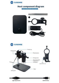 Інше Другое ^/--/^ Микроскоп цифровой Sunshine DM-1000 /--/ S 50-1000 /--/ X с камерой, вертикальная подставка ^_^^^ Мікроскоп цифровий Sunshine DM-1000 /--/ S 50-1000 /--/ X з камерою, вертикальна підставка - фото фото фото