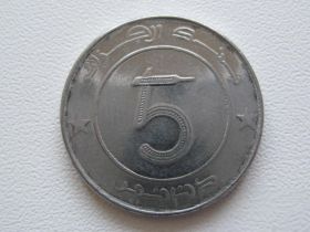 Алжир Алжир ^/--/^ Алжир 5 динаров 1998 года. Слон 22682 ^_^^^ Алжир 5 динарів 1998 року. Слон 22682 - фото фото фото