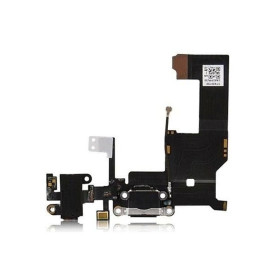 Шлейфи, перехідники Шлейфы, переходники ^/--/^ Шлейф iPhone 5  (4.0&amp;quot;) Charge + Audio Black Original  (Знятий з телефону) ^_^^^ Шлейф iPhone 5 (4.0&amp;quot;) Charge + Audio Black Original (Снятый с телефона) - фото фото фото