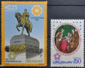 Інше Другое ^/--/^ Уругвай 200 лет США 1975 1976 MNH ^_^^^ Уругвай 200 років США 1975 MNH - фото фото фото