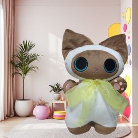 М'які іграшки Мягкие игрушки ^/--/^ Плюшевая игрушка сиамский котенок гав белый коричневый подарок для ребенка 30 см 04601 ^_^^^ Плюшева іграшка сіамський кошеня гав білий коричневий подарунок для дитини 30 см 04601 - фото фото фото