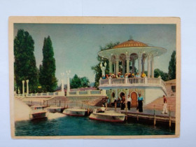 СРСР СССР ^/--/^ Почтовая карточка СССР.  &amp;quot;СОЧИ. ПРИСТАНЬ ГЛИССЕРОВ&amp;quot;. 1954 год. Фото Халипа. Изд. & ^_^^^ Поштова картка СРСР. &amp;quot; сочі. Пристань глісерів&amp;quot 1954. Фото Халіпа. Вид. & - фото фото фото