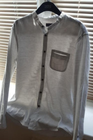 Сорочки Рубашки ^/--/^ Изящная тонкая рубашка zara ^_^^^ Витончена тонка сорочка zara - фото фото фото